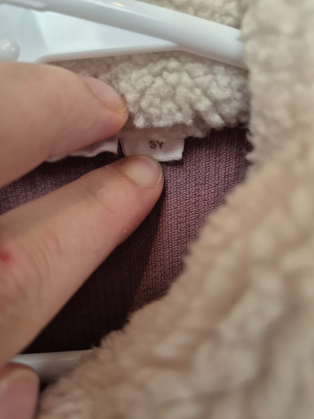 Jamie Kay Corduroy Sherpa Jacket in Dusty Rose 3Y